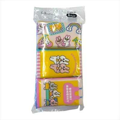 BUNNI KONBINY ミニポケットティシュ6個組