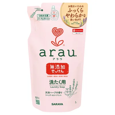 アラウ 無添加せっけん 洗たく用 つめかえ用 1L