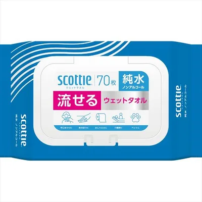 スコッティ流せるウエット純水ノンアルコール