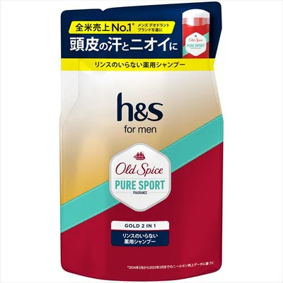h&s formen ゴールド 2in1 シャンプー オールドスパイス ピュアスポーツの香り 詰替