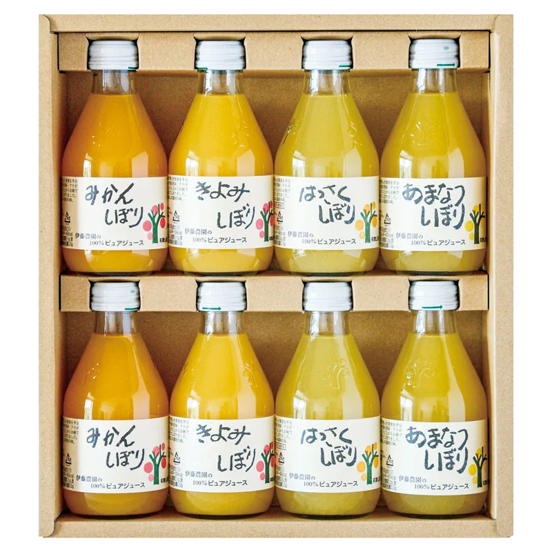 伊藤農園 100%ピュアジュース8本ギフトセット