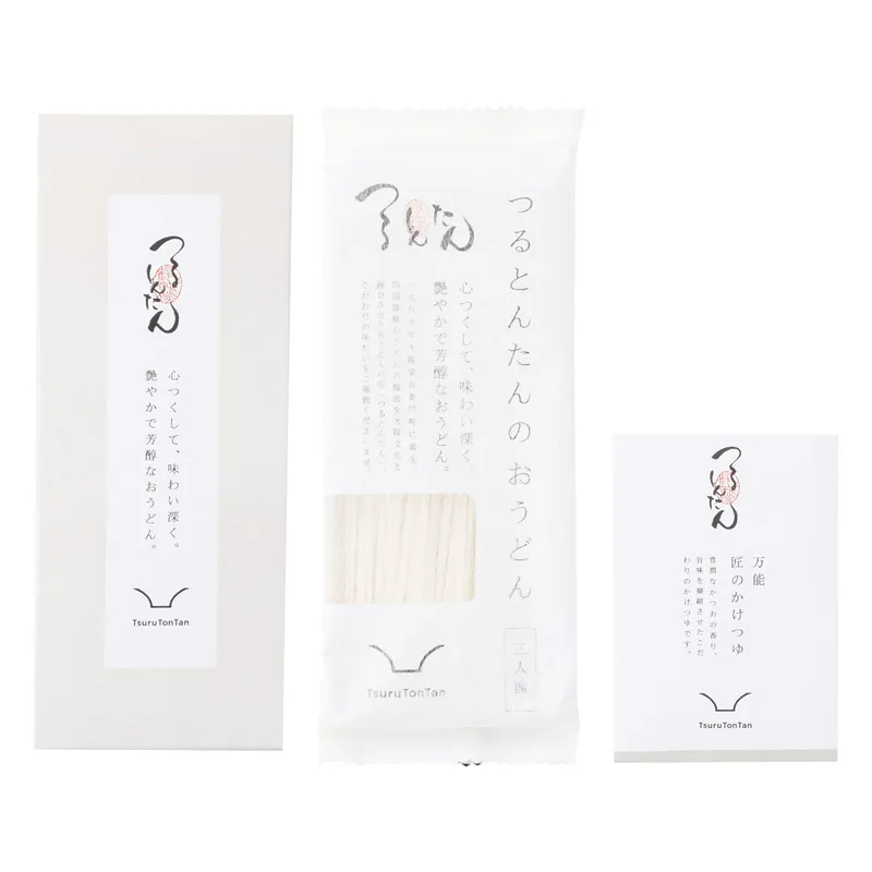 つるとんたん かけのおうどん3人前
