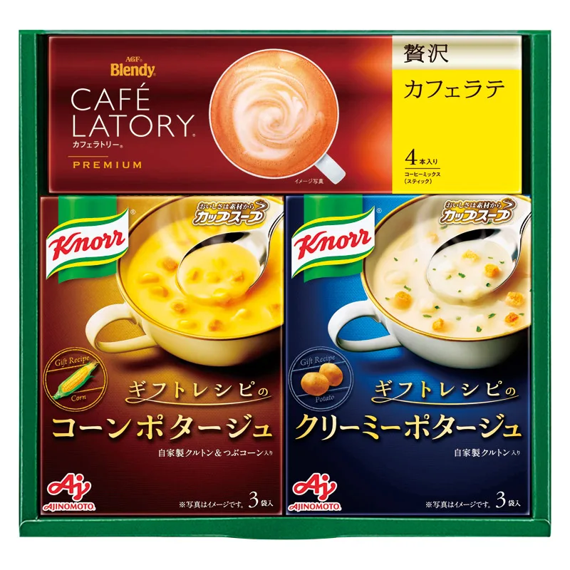 ชุดของขวัญซุป Knorr และกาแฟ Ajinomoto