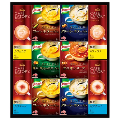 ชุดของขวัญซุป Knorr และกาแฟ Ajinomoto