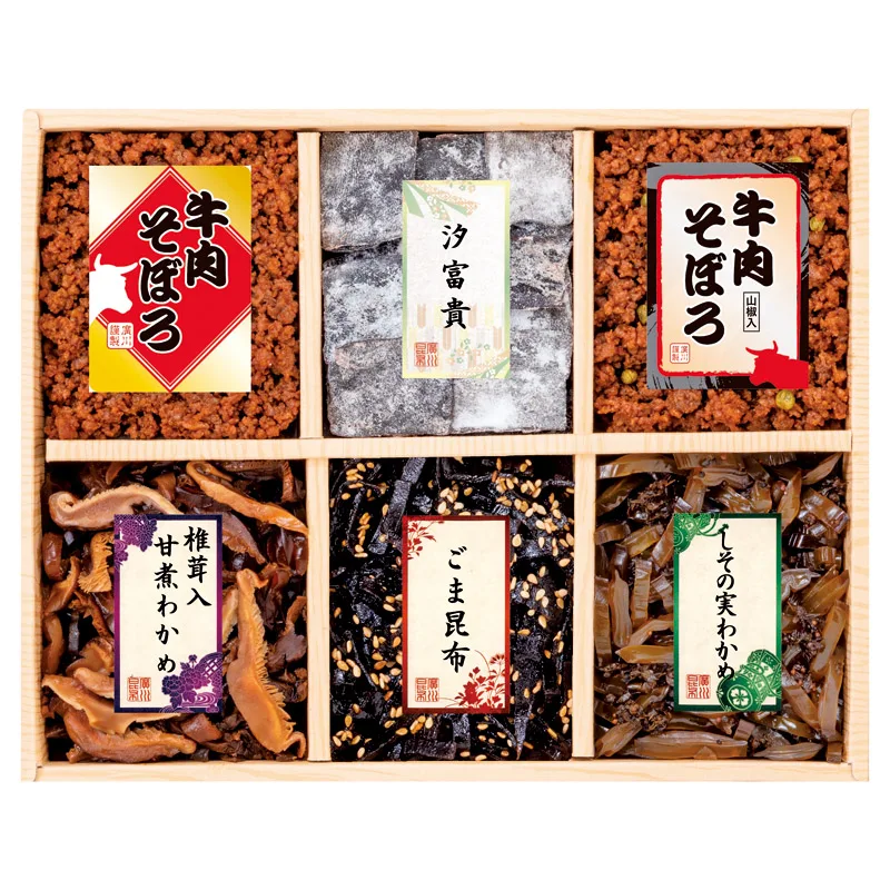 廣川昆布 万味豊秀 6品佃煮詰合せ