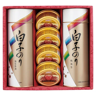 白子のり のりとカニ缶詰合せ