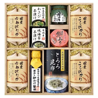 美食ファクトリー 蔵出し卵がけ醤油と美味しい米ギフト