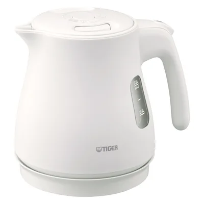 タイガー 蒸気レス電気ケトル800mlマットホワイト