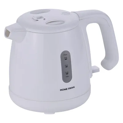 HOME SWAN 転倒漏れ防止機能付き電気ケトル800mlホワイト