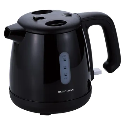 HOME SWAN 転倒漏れ防止機能付き電気ケトル800mlブラック