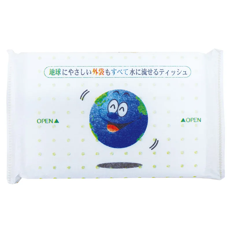 全て水に流せるポケットティッシュ10W