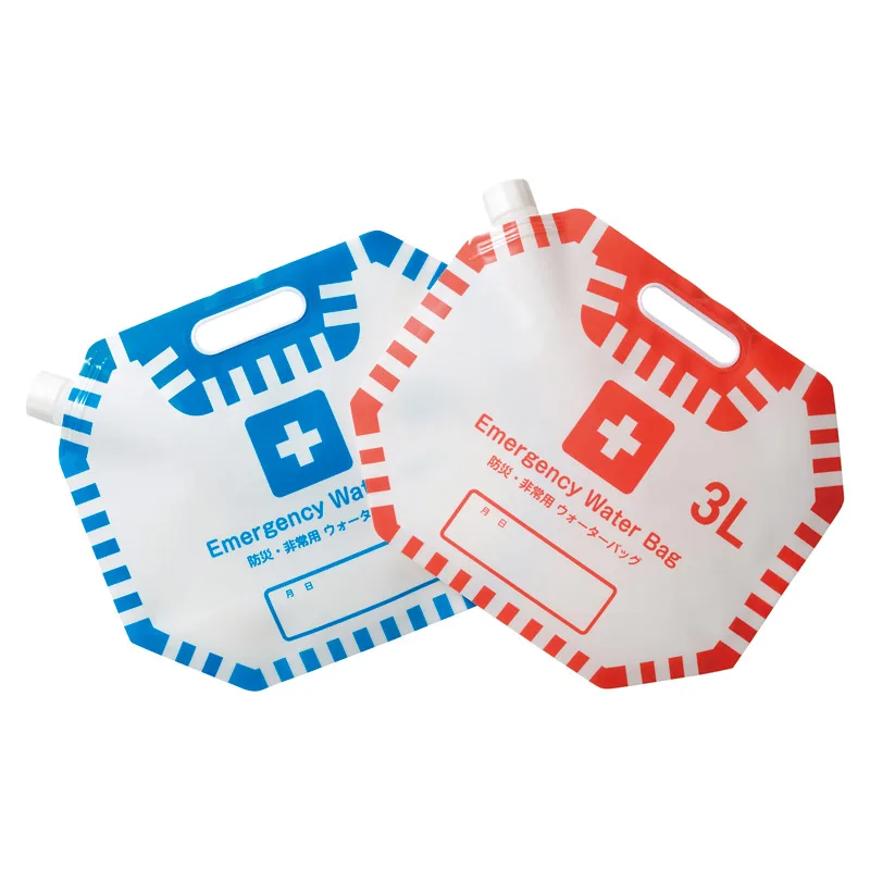 Disaster prevention/emergency water bag 3L (set of 2)