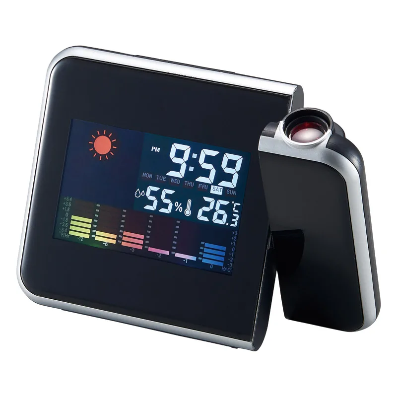 Clock with projector function