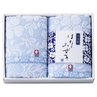 今治タオルブランド はなみずき フェイスタオル2P