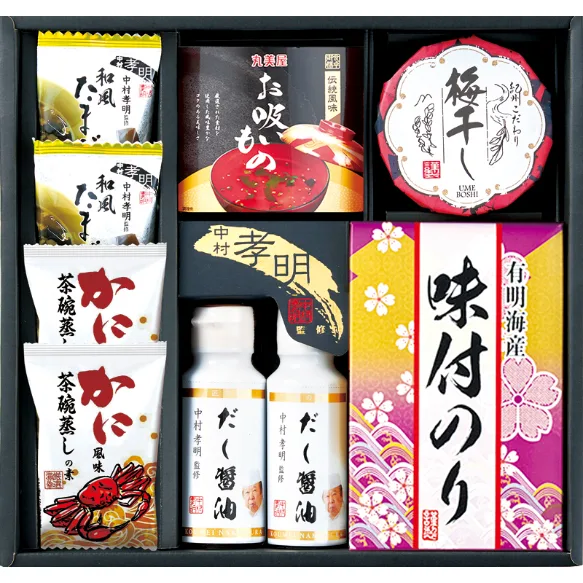 ชุดของขวัญเครื่องปรุงและของญี่ปุ่นคละแบบ ควบคุมสูตรโดยนากามูระ โคเม