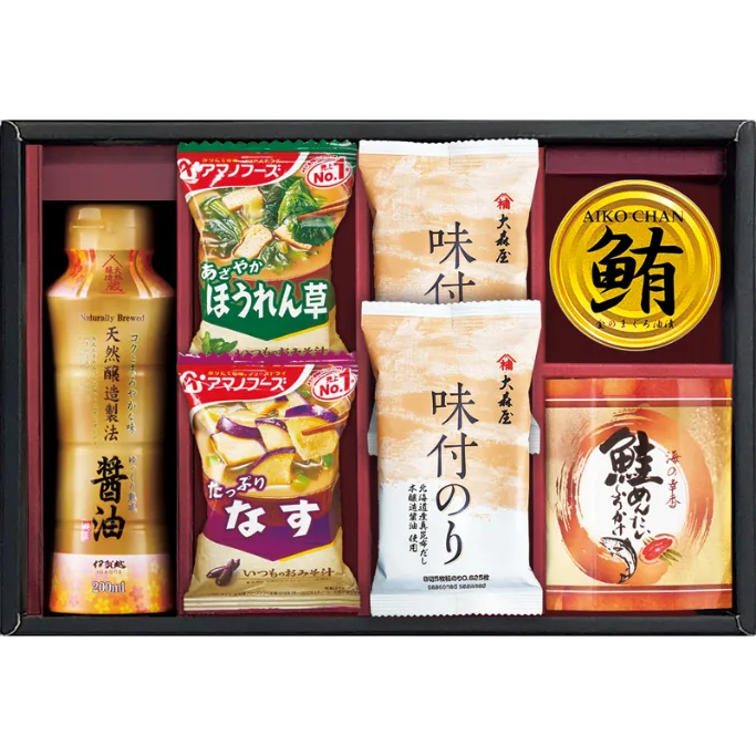 ชุดของขวัญ Amano Foods และสาหร่ายปรุงรส Ohmoriya
