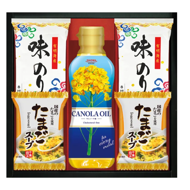 ชุดรวมน้ำมันคาโนลา SHOWA สาหร่ายและซุปไข่