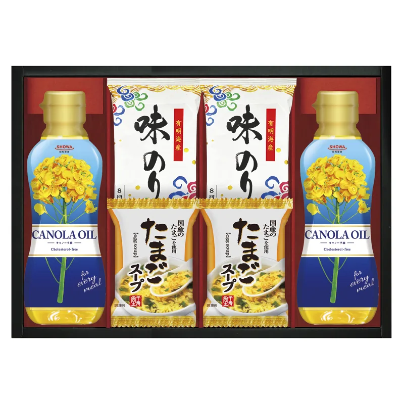 ชุดรวมน้ำมันคาโนลา SHOWA สาหร่ายและซุปไข่