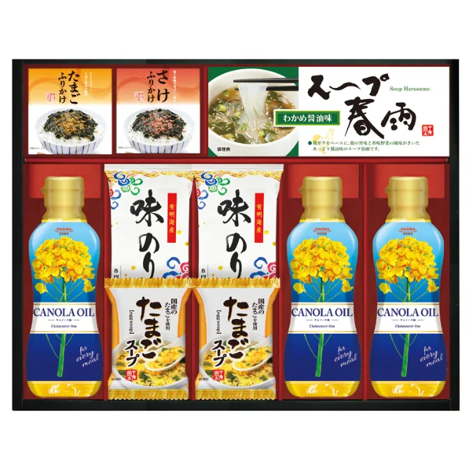 ชุดรวมน้ำมันคาโนลา SHOWA สาหร่ายและซุปไข่