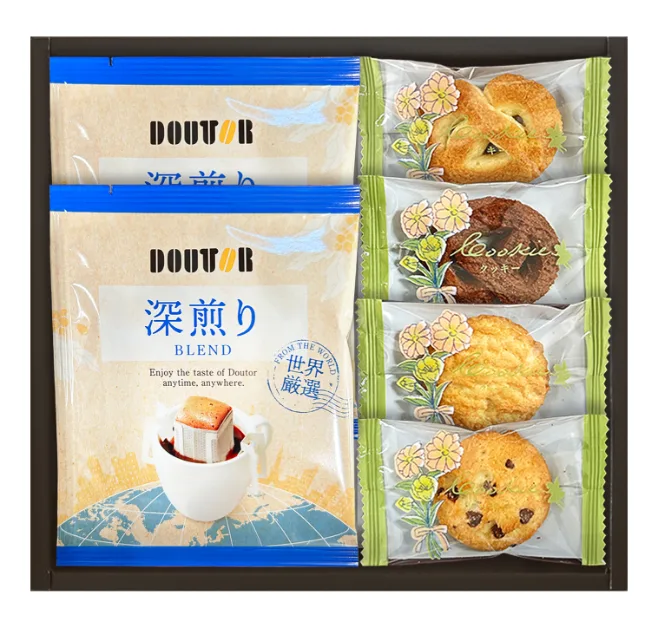 ชุดรวมกาแฟ Doutor และคุกกี้ 4 ชนิด