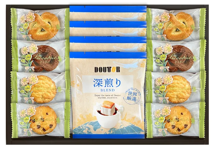 ชุดรวมกาแฟ Doutor และคุกกี้ 4 ชนิด