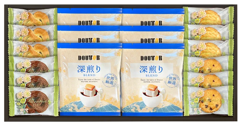 ชุดรวมกาแฟ Doutor และคุกกี้ 4 ชนิด
