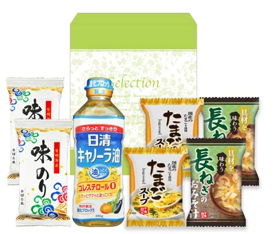日清キャノーラ油&味のり・フリーズドライ詰合せ