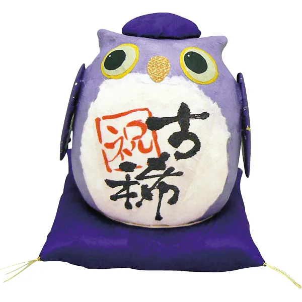 ちぎり和紙 長寿の祝いふくろう古稀
