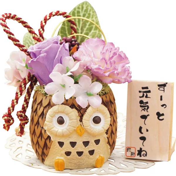 Longevity Fukurou (preserved flower) purple