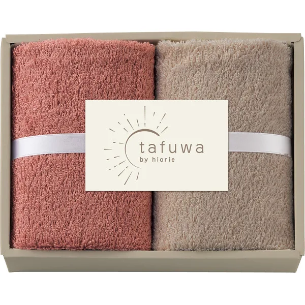 tafuwa ウォッシュタオル2枚セットピンク