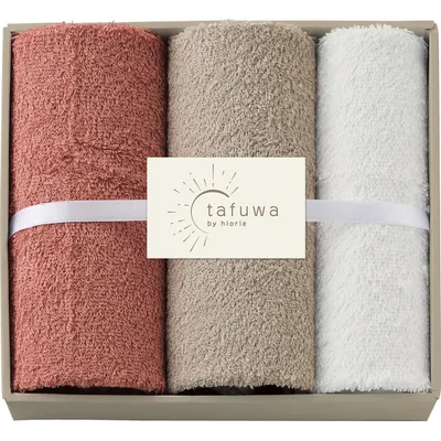 tafuwa フェイス・ウォッシュタオルセットピンク