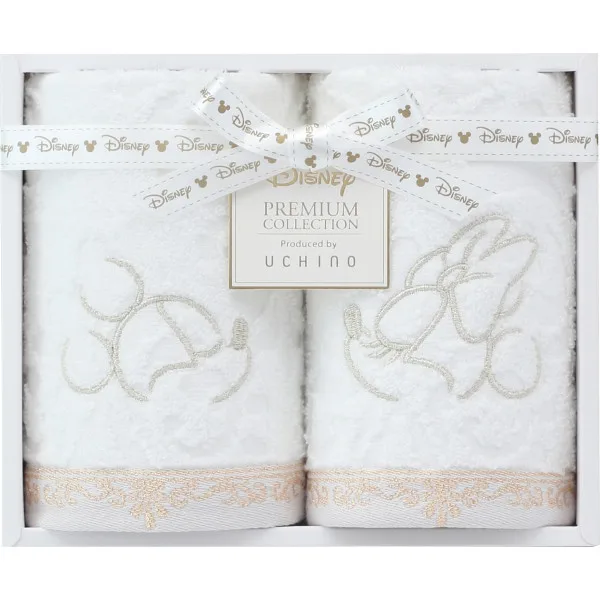 Disney Premium Guest Towel Set of 2 White