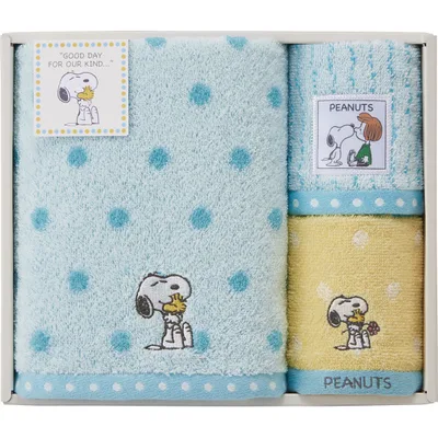 Snoopy Hug Bath/Wash Towel Set