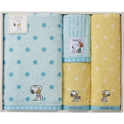 Snoopy Hug Bath/Face/Wash Towel Set