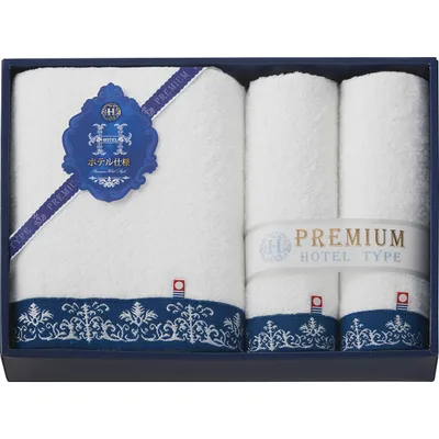 Imabari Premium Hotel Specification Large Bath/Face Towel Set