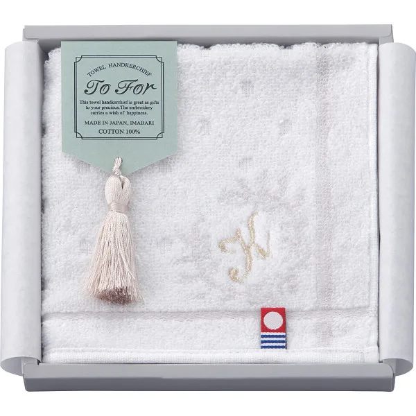 TO FOR 刺繍入り今治タオルハンカチK
