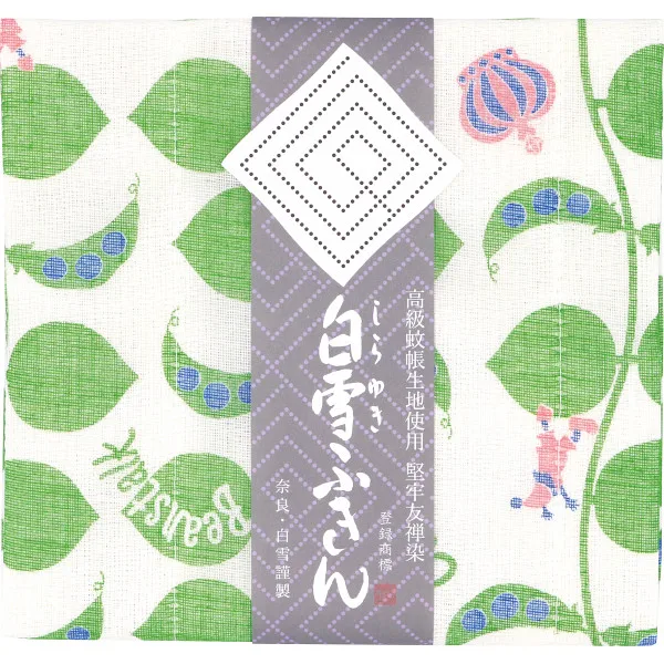 白雪友禅ふきんジャックグリーン