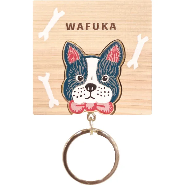 WAFUKA Hinoki keyring(ひのきキーリング)フレンチブルドッグ