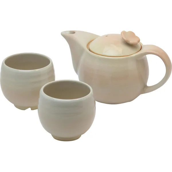 萩焼 姫土 茶の間セット(茶コシ付)