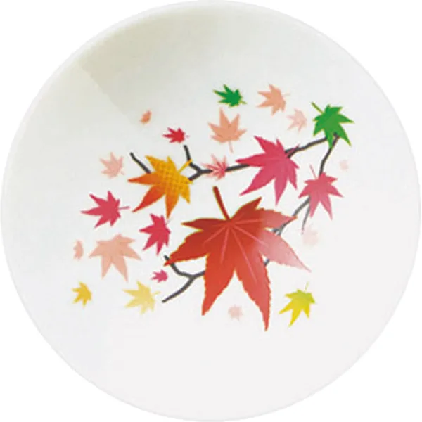 冷感 白平盃ペアセット紅葉