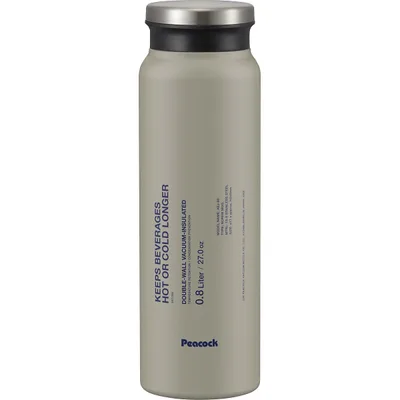 ピーコック ステンレスボトルスクリューマグタイプ(600ml)コーラルピンク