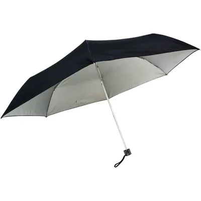 UV晴雨兼用 耐風式軽量ミニ傘黒