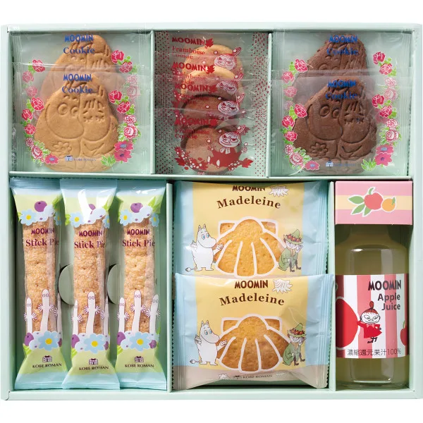 Moomin juice & sweets set