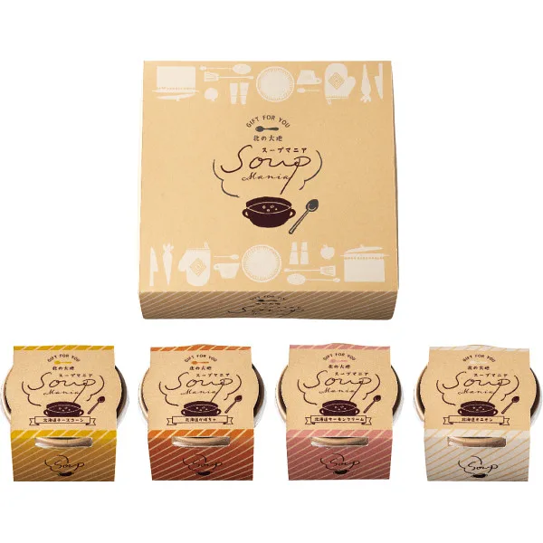 北の大地4種のCUPスープ