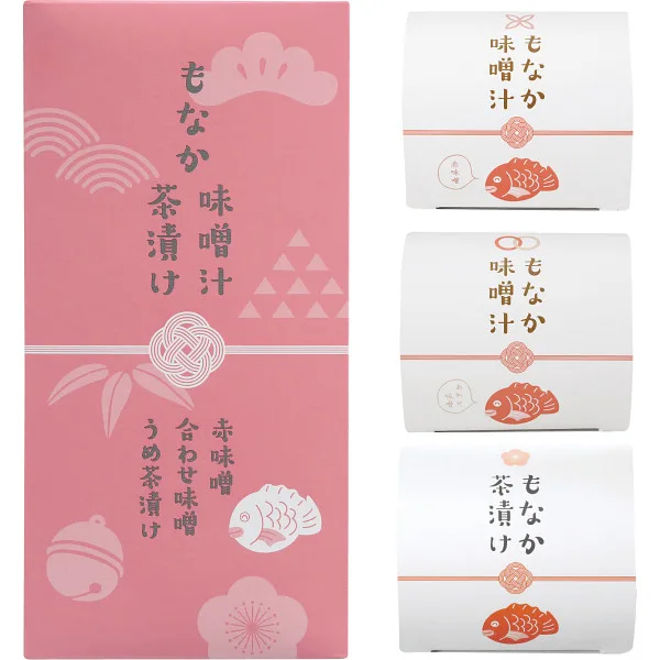 もなか味噌汁&茶漬け(3個)