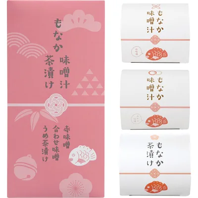 もなか味噌汁&茶漬け(3個)