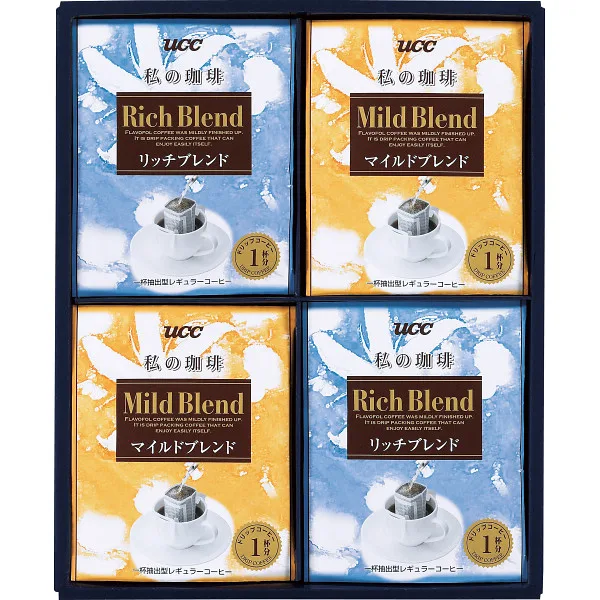 UCC 一杯抽出型レギュラーコーヒー「私の珈琲」ギフト(2種16個)