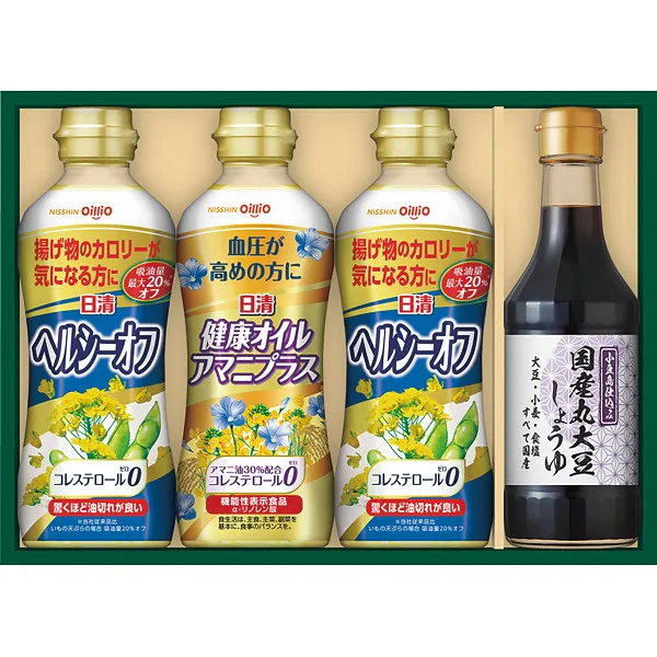 日清 バラエティオイル&丸大豆しょうゆギフト