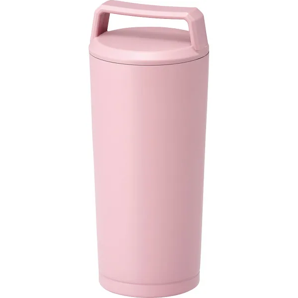 ハンドル付ステンレスタンブラー(360ml)ピンク