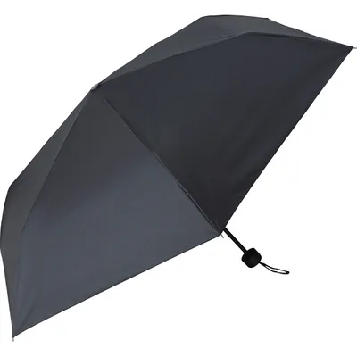 ジミージー 晴雨兼用UV加工 折りたたみ傘(55cm)ブラック1